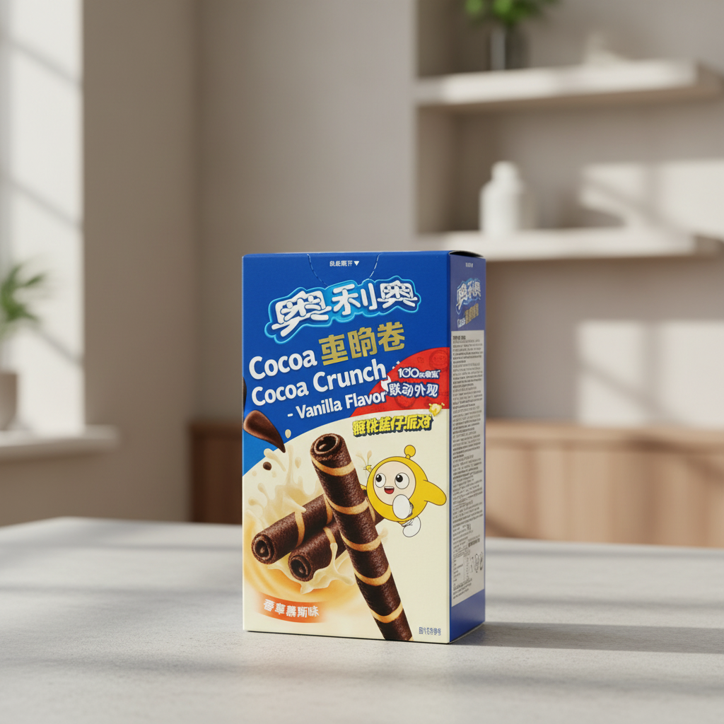 Oreo Rouleaux croustillants au cacao fourrés saveur vanille - 50 g