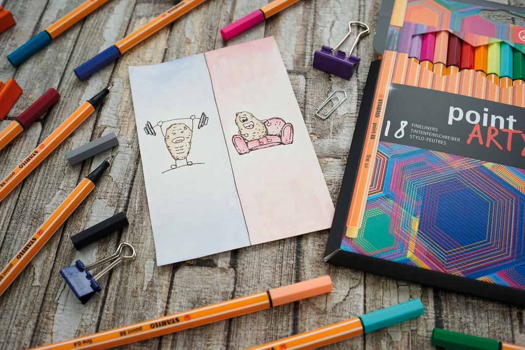 STABILO point 88 Coffret de 25 stylos-feutres à pointe fine Série ARTY Couleurs assorties