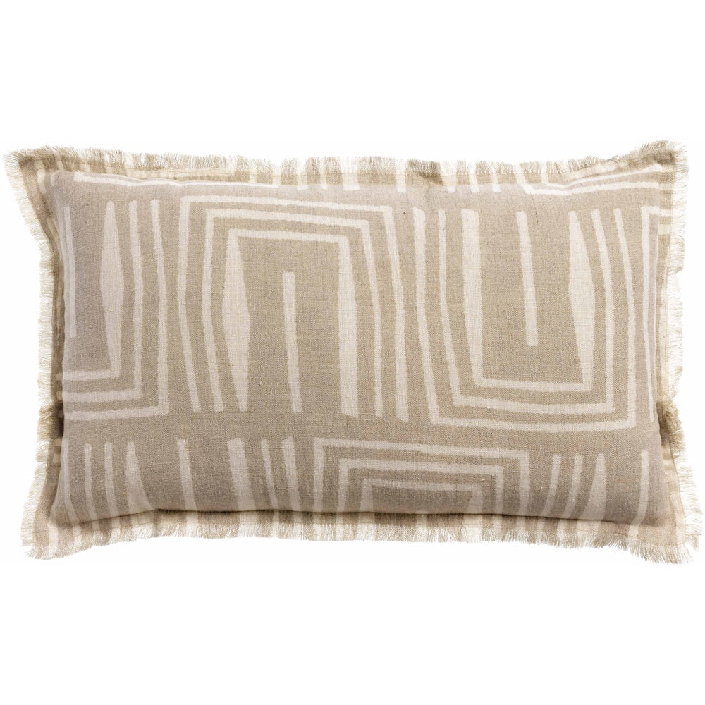 Housse de coussin imprimee tina naturel
