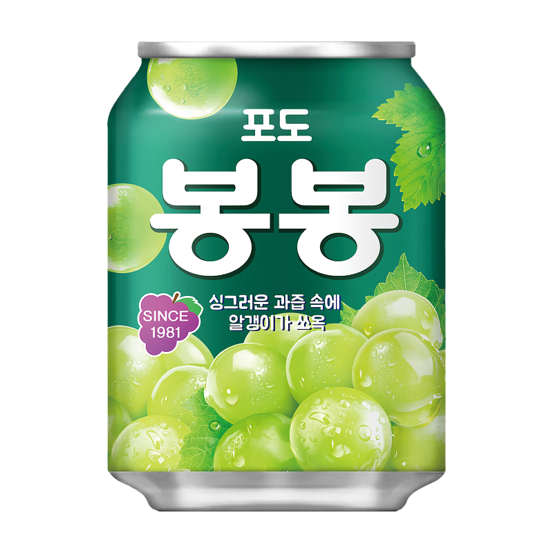 HAITAI Bong Bong Boisson en canette au raisin 238 ml