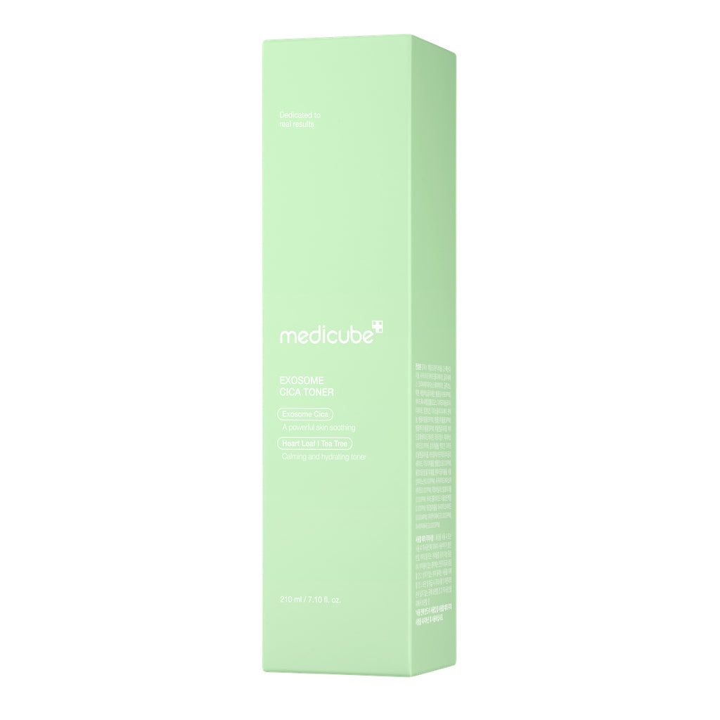 MEDICUBE TONIQUE APAISANT EXOSOME CICA (À LA FEUILLE DE CŒUR & AU TEA TREE) 210ml