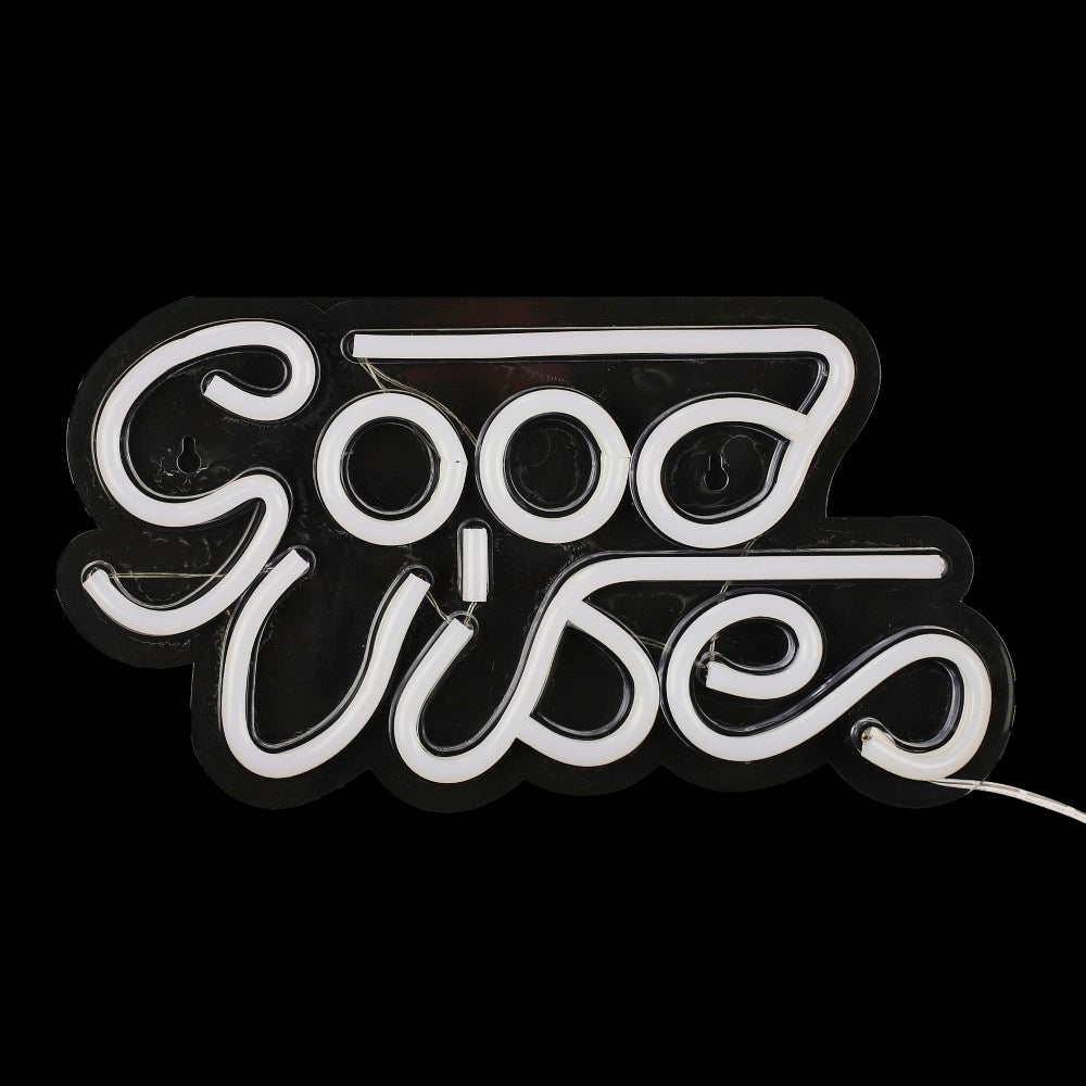 HOME DECO FACTORY Lampe LED USB effet néon "Good Vibes" M8
