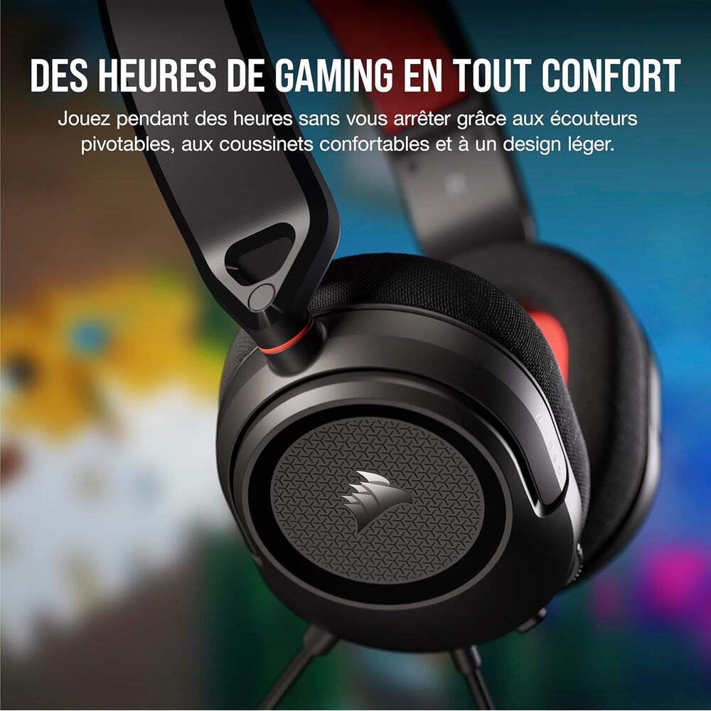 Corsair HS35 v2 Casque Gaming Filaire (Jack 3,5 mm) - Micro intégré - Carbone