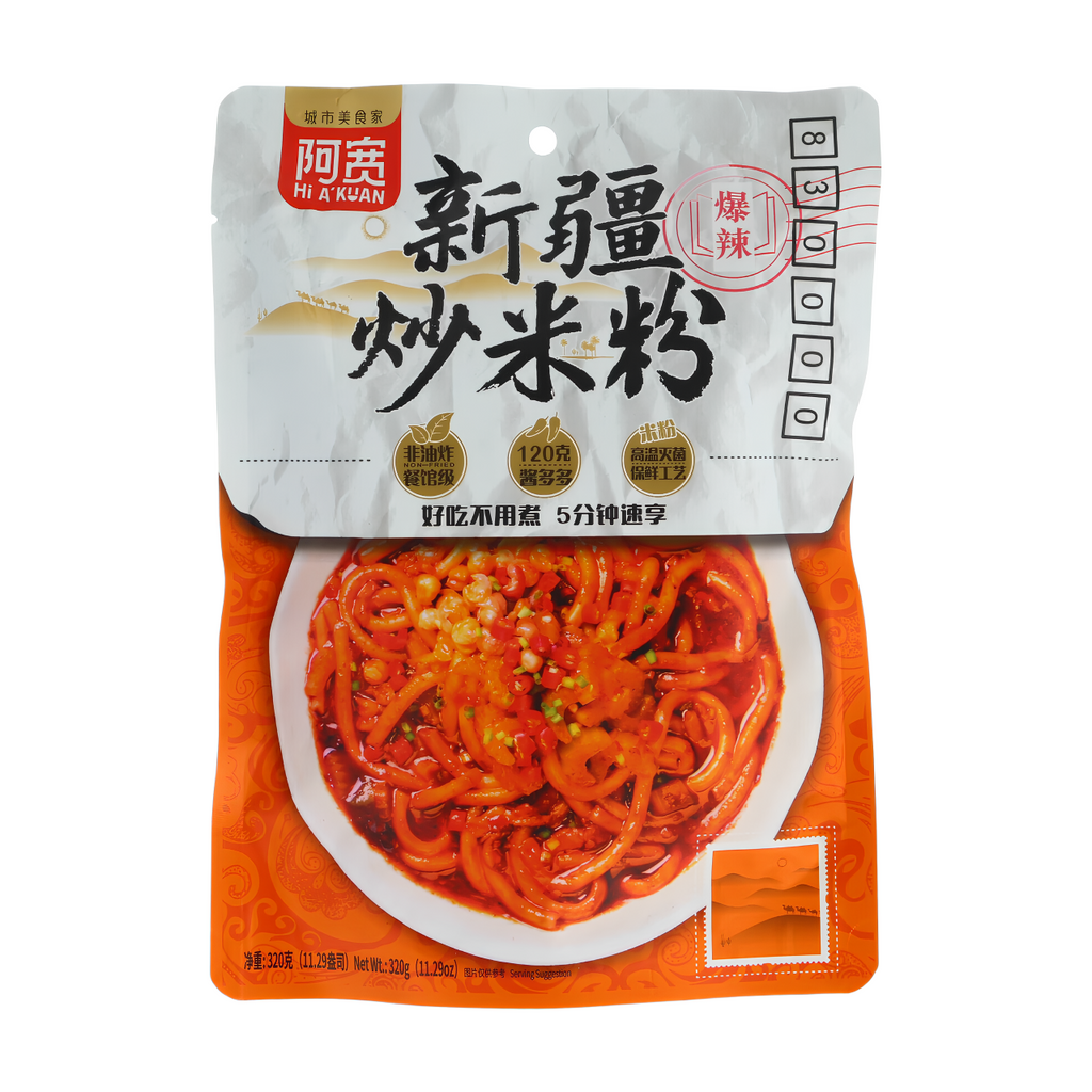 Bai Jia A'Kuan Nouilles de riz sautées du Xinjiang 320 g