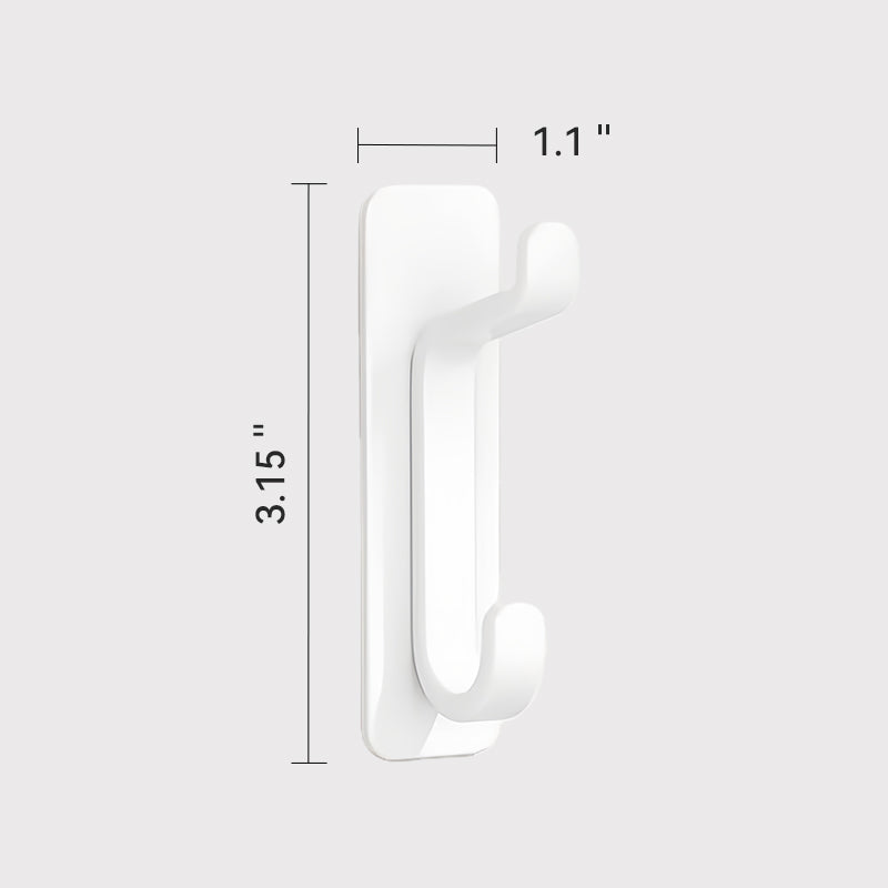 JORDAN&JUDY Lot de 6 crochets adhésifs robustes en acier inoxydable - Blanc