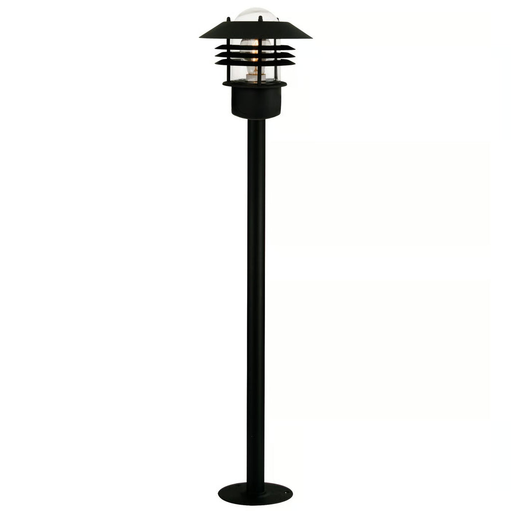 Potelet VEJERS - E27 - métal noir IP54 - Nordlux, Extérieur