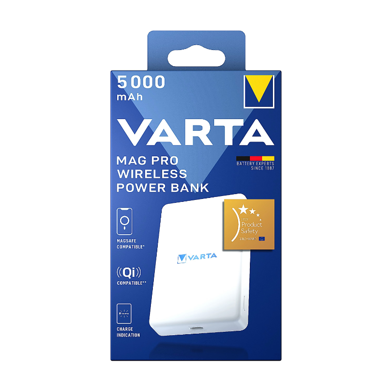 VARTA MAG PRO WIRELESS 5000 Blanc
