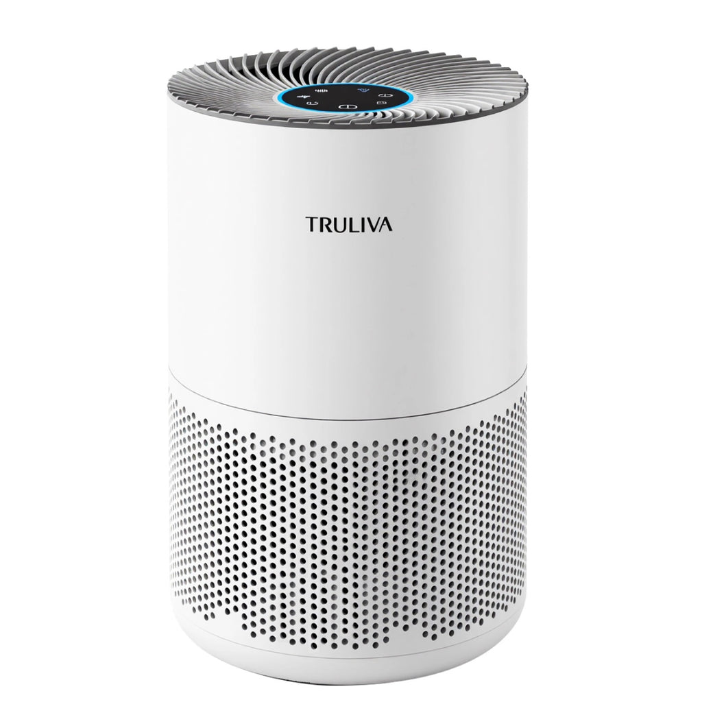 TRULIVA KJ260 Purificateur d'air CADR 260 m³/h filtre HEPA 3 étapes minuterie 24 h mode sommeil capteur de qualité de l'air pour PM2,5 fumée pollen acariens et polluants