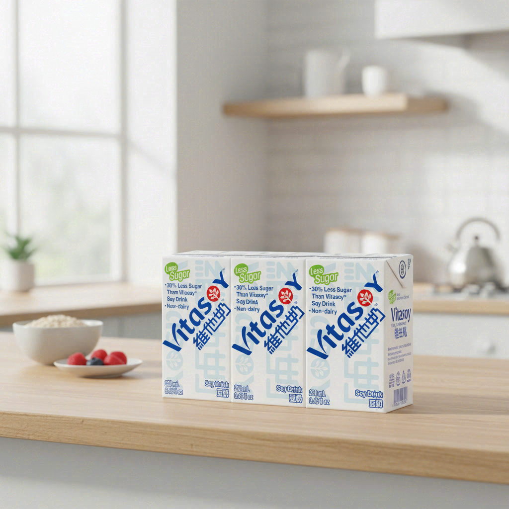 Vitasoy Lait de soja avec moins de sucre - 6 x 250 ml