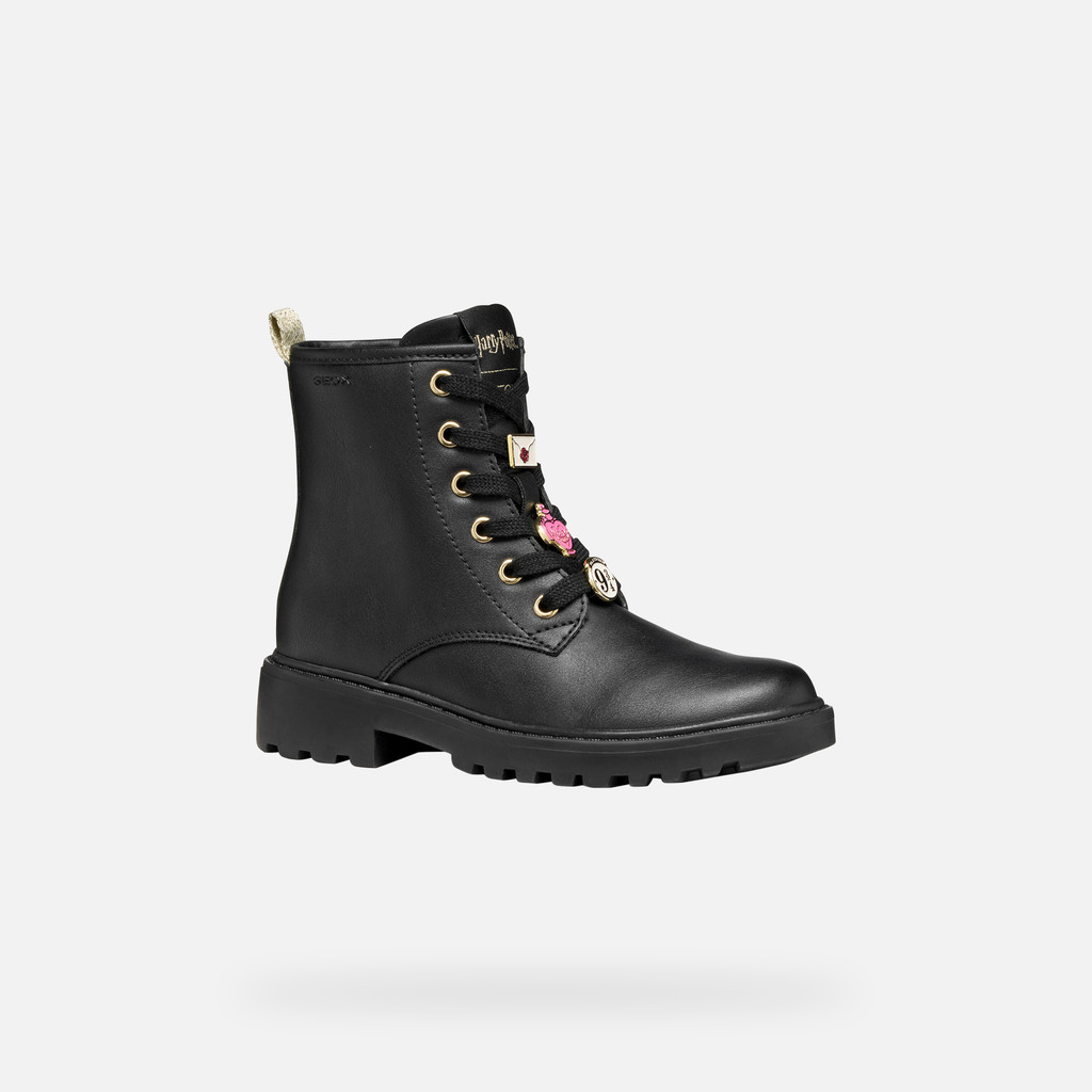 GEOX Bottes Casey Junior Fille Noir (Harry Potter)