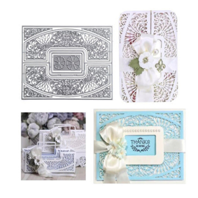Cadre de coupe en métal avec motif de fleurs magnifique pour kit de création de cartes, découpes en papier en relief, gabarits pour machine à scrapbooking