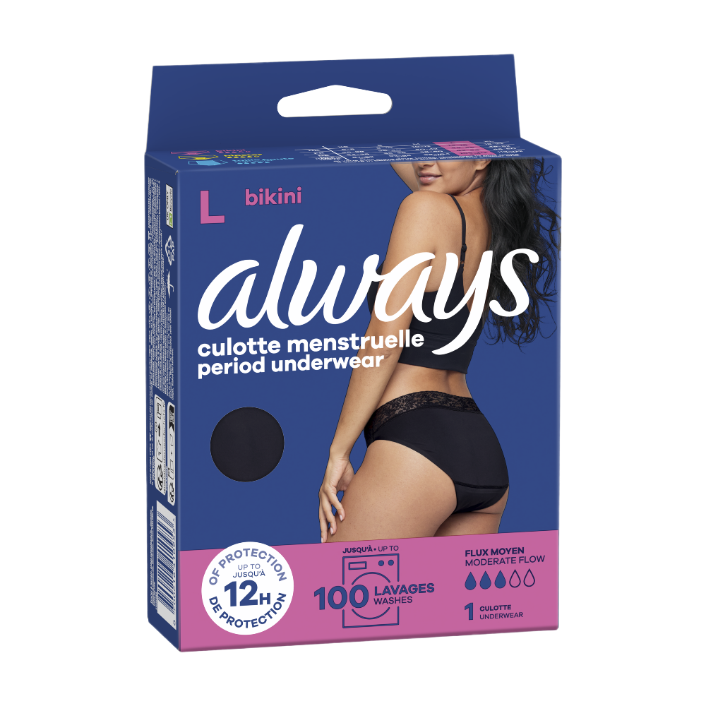 Always Culotte menstruelle bikini Taille L 42 44