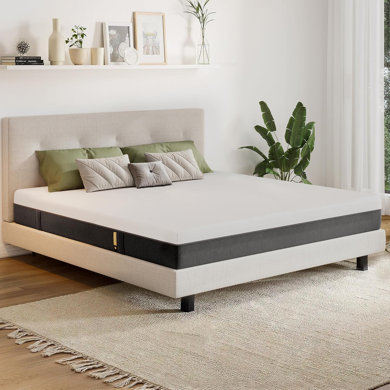 EGO HOME Matelas 180 x 200 cm, Matelas en mousse froide H3 de 20 cm d'épaisseur avec mousse froide à 3 couches et utilisable des deux côtés, Soulagement de la pression