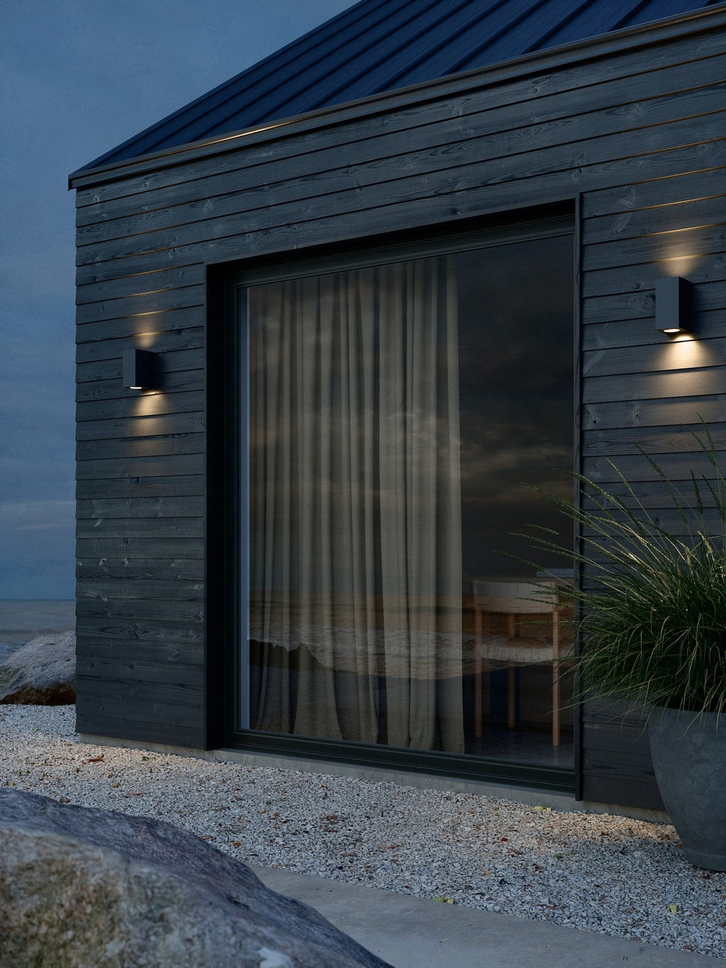 Applique murale CANTO maxi kubi 3 bord de mer - GU10 - aluminium noir IP44 - Nordlux, Extérieur
