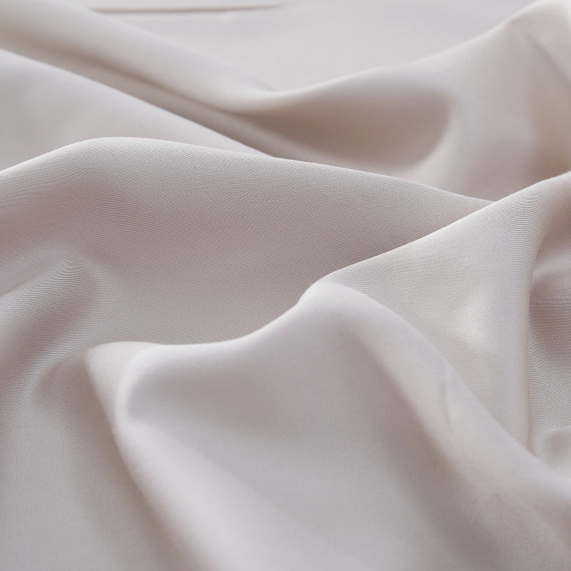 MEROPE, Taie d'oreiller en bambou, 80x80 cm, sable, lot de 2