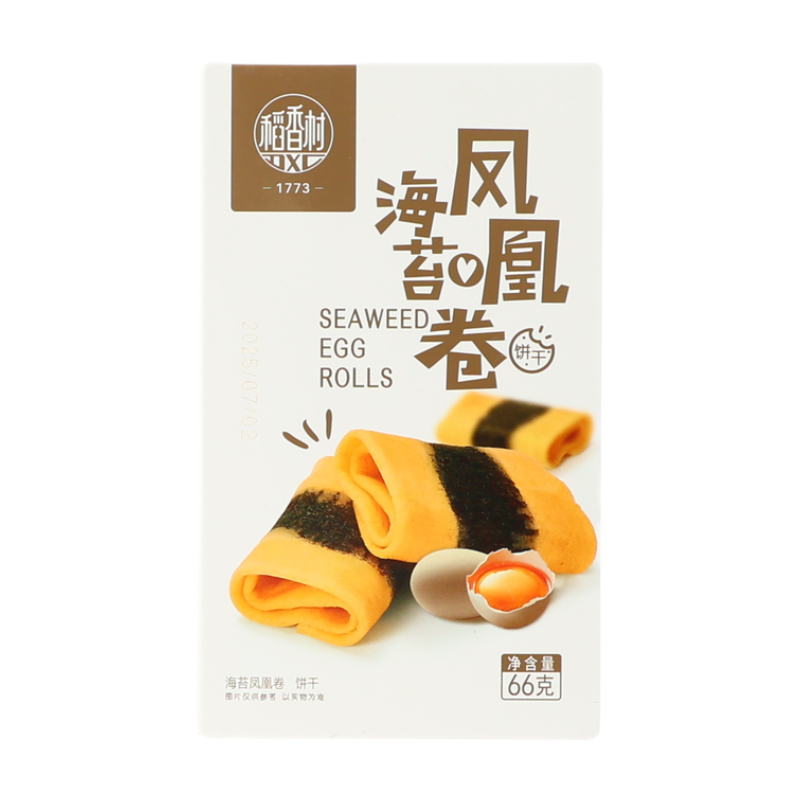 Dao Xiang Cun Rouleaux aux œufs et aux algues en boîte 66 g