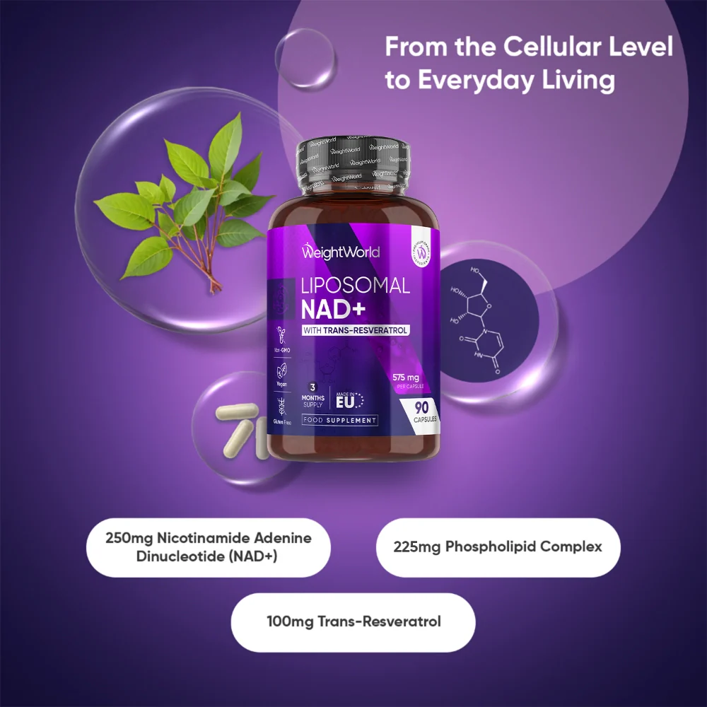 WeightWorld NAD+ liposomé avec resvératrol 600 mg - 90 gélules