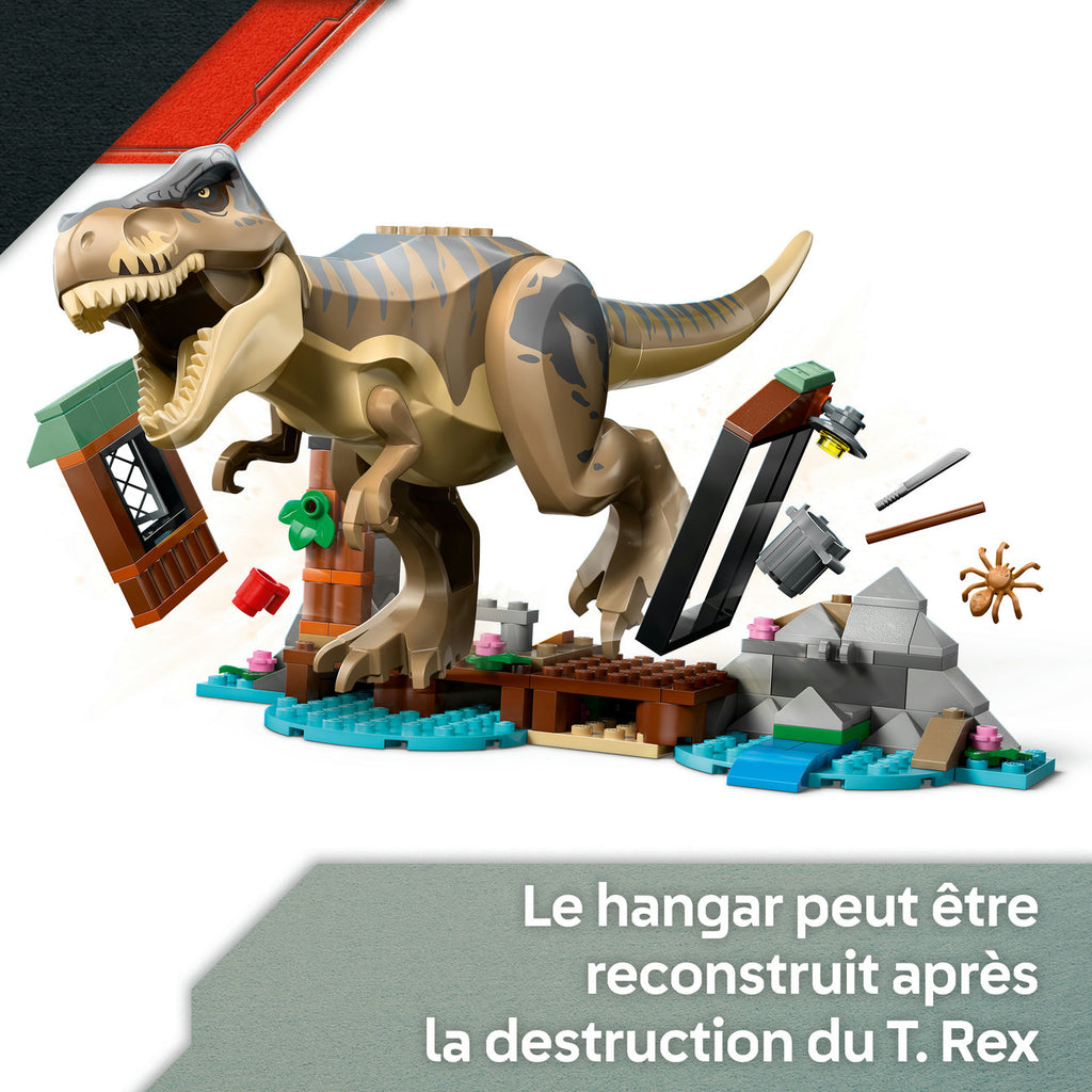 LEGO Jurassic World : Évasion du T. rex, hangar et bateau 76975 (199 pièces)