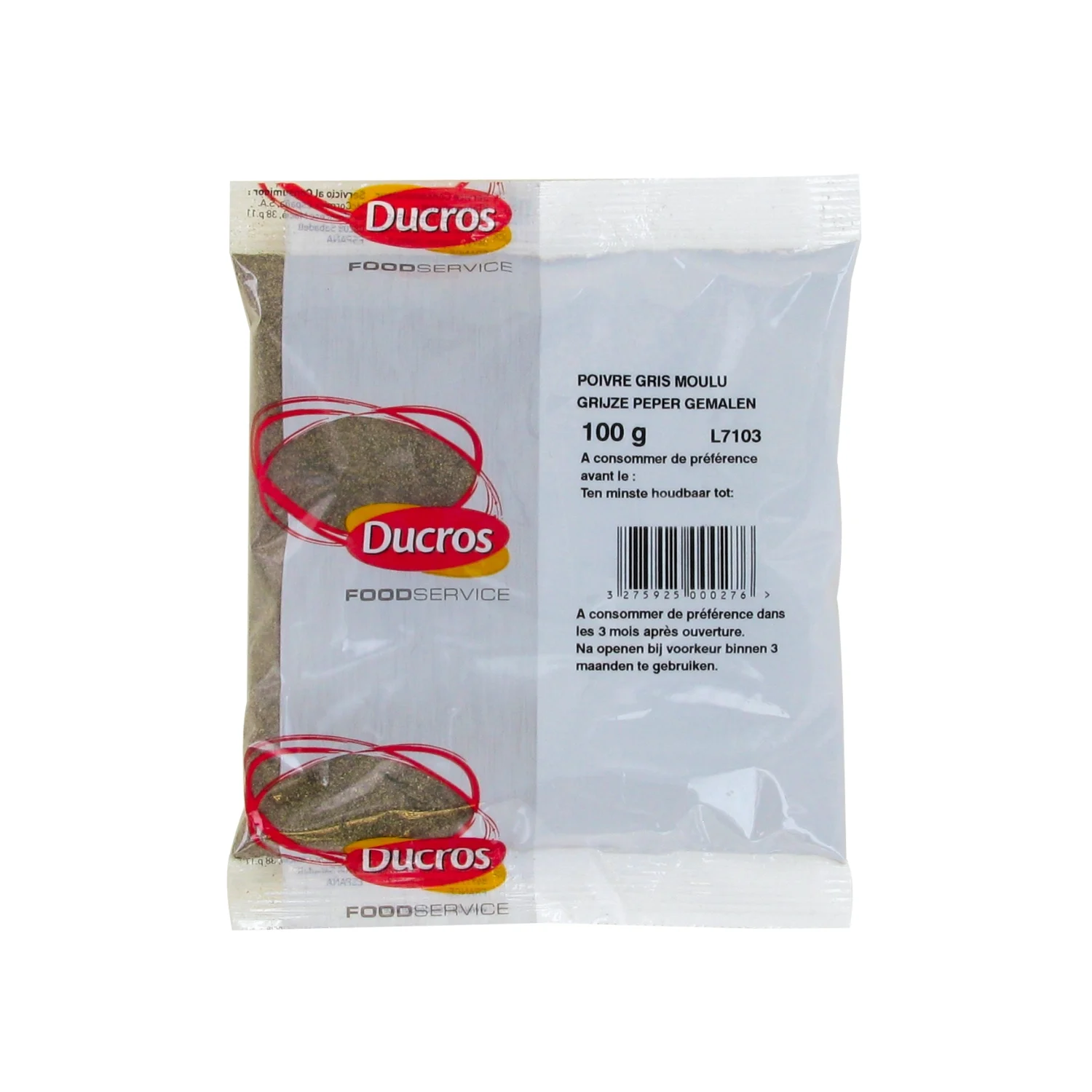 DUCROS Poivre noir en poudre 100g