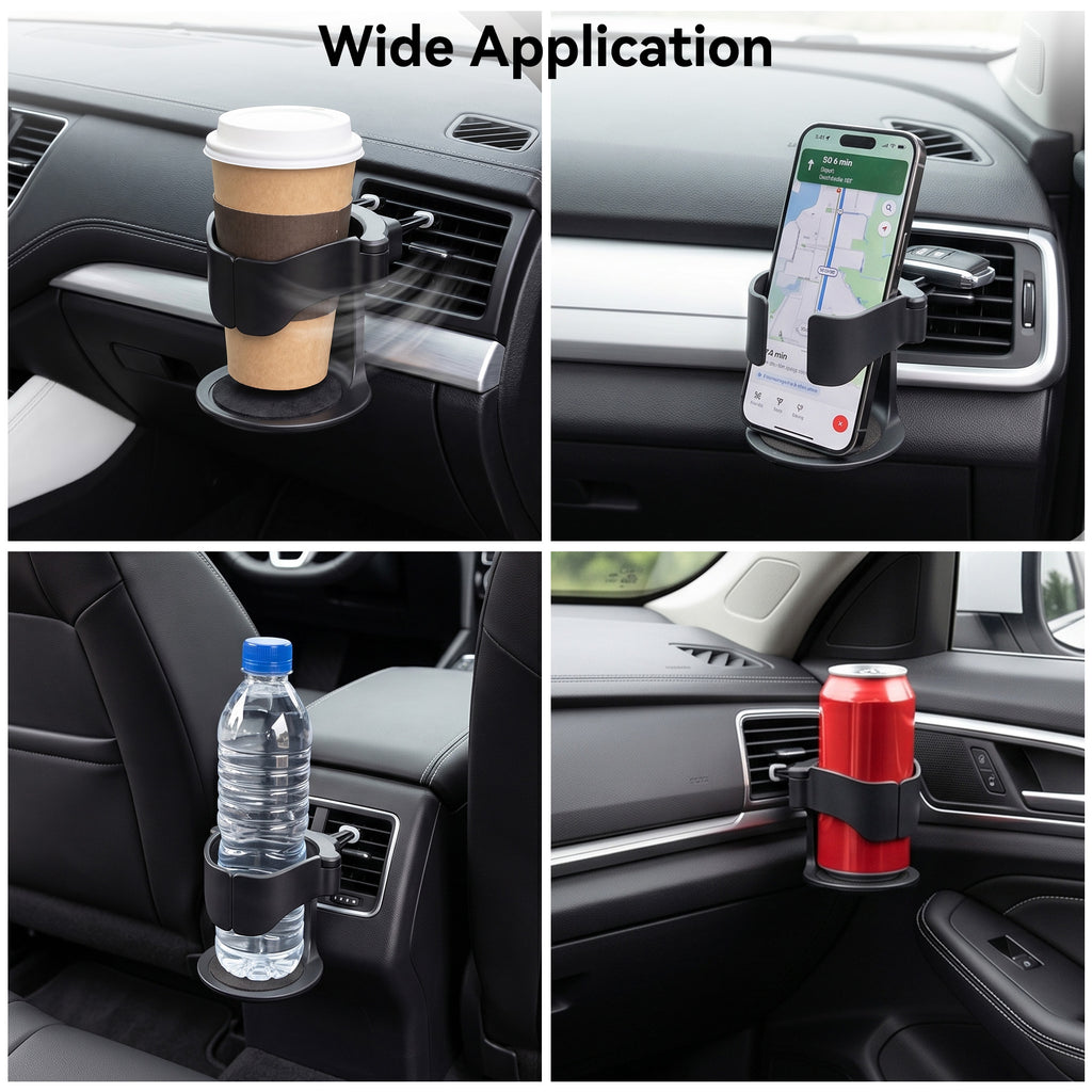 Porte-gobelet de voiture avec patins antidérapants en EVA, Porte-boisson universel pour bouche d’aération de voiture