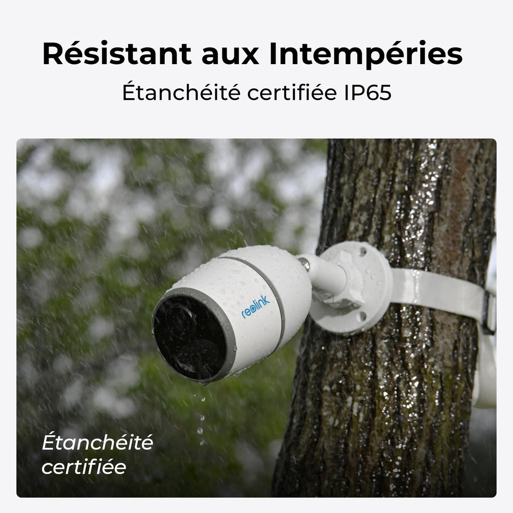 REOLINK GO SERIES G330 Caméra Solaire 4G 4MP 2K avec Carte SIM, LTE, Panneau Solaire Inclus, Vision Nocturne, Détection IA Personne/Véhicule, Audio Bidirectionnel, IP65 étanche, Compatible Alexa