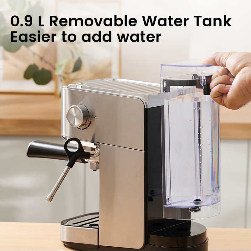 ochama Machine À Espresso Semi‑Automatique, Extraction Haute Pression 20Bar, Réservoir D’eau Amovible 0,9L, Fonction Réchauffage Des Tasses