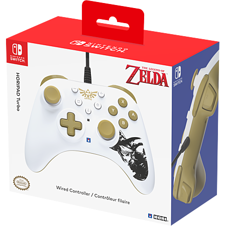 HORI Manette filaire Horipad Turbo pour Switch - Édition Zelda