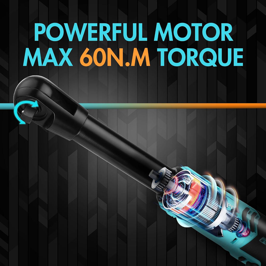Kit de clés à cliquet électriques sans fil 12 V 3/8 in.