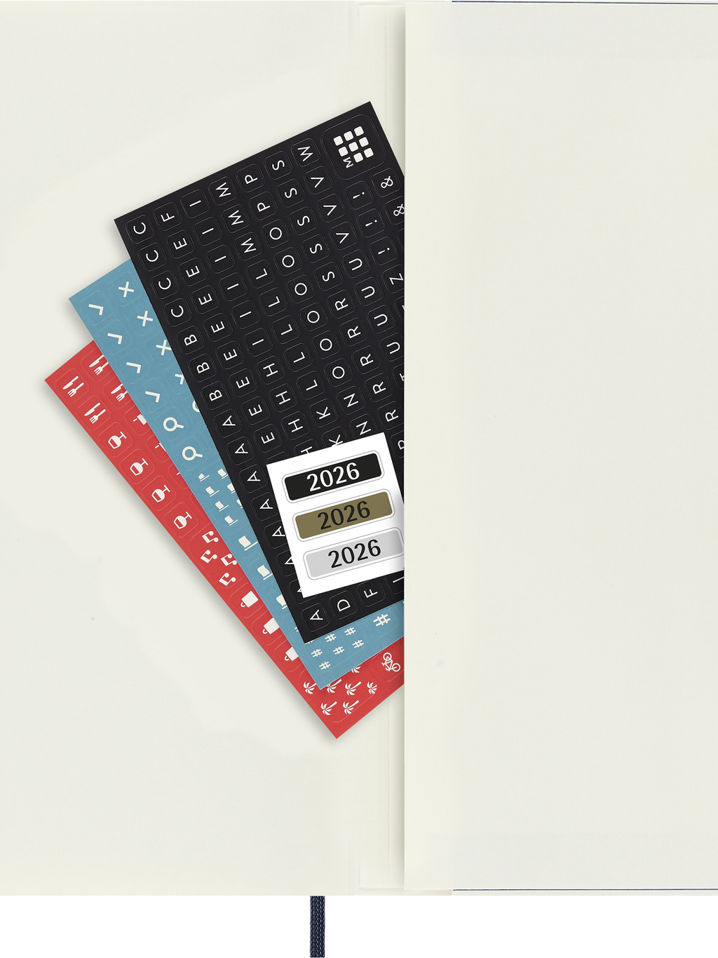 MOLESKINE Agenda semainier 12-mois format-XL souple bleu