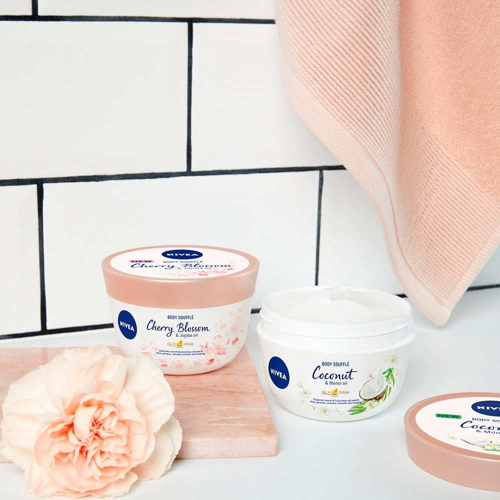 NIVEA Beurre corporel fleur de cerisier et huile de jojoba 200 ml