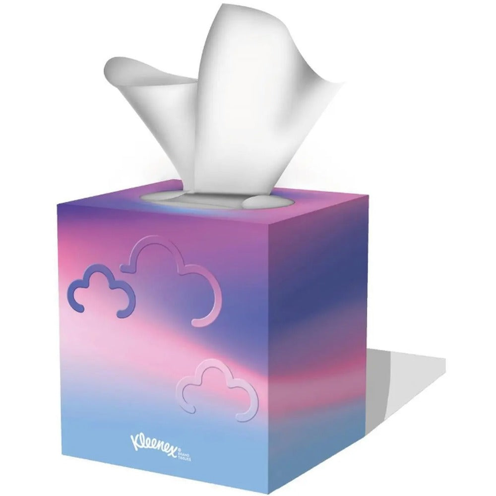 Kleenex Collection Mouchoirs en Papier Boîte Cubique Décorative 3 Épaisseurs, 3 Boîtes, 144 Mouchoirs (3 Paquets de 1)