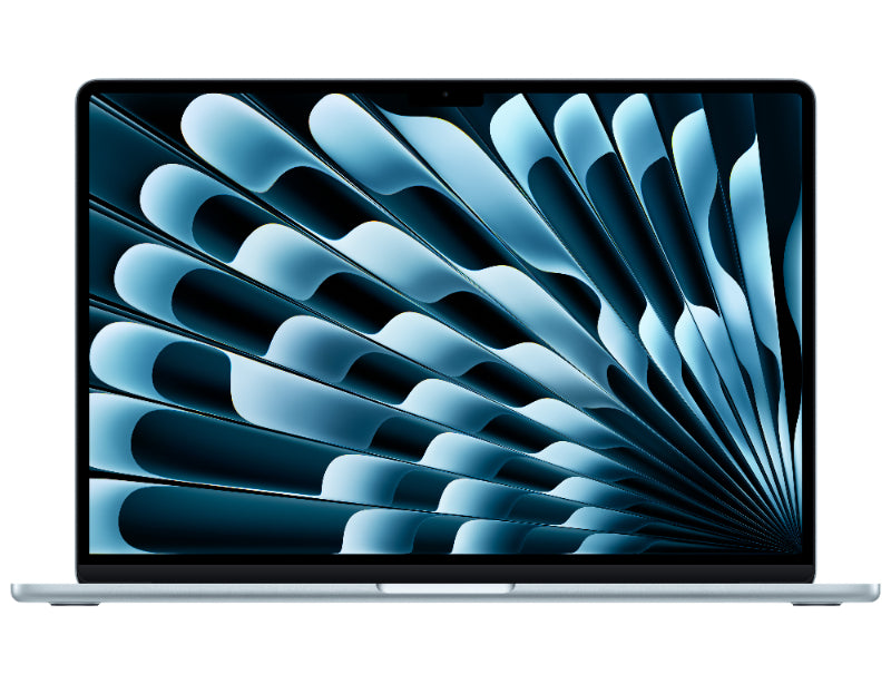 Apple MacBook Air 15 pouces Puce M4 CPU 10 cœurs GPU 10 cœurs 24 Go RAM 512 Go SSD Bleu ciel, AZERTY