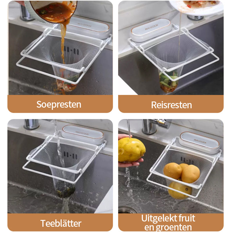 Maxcook Filets filtrants pour évacuation d'évier de cuisine et de lave-vaisselle, Lot de 100 pièces, MCZW7247 (sans support)