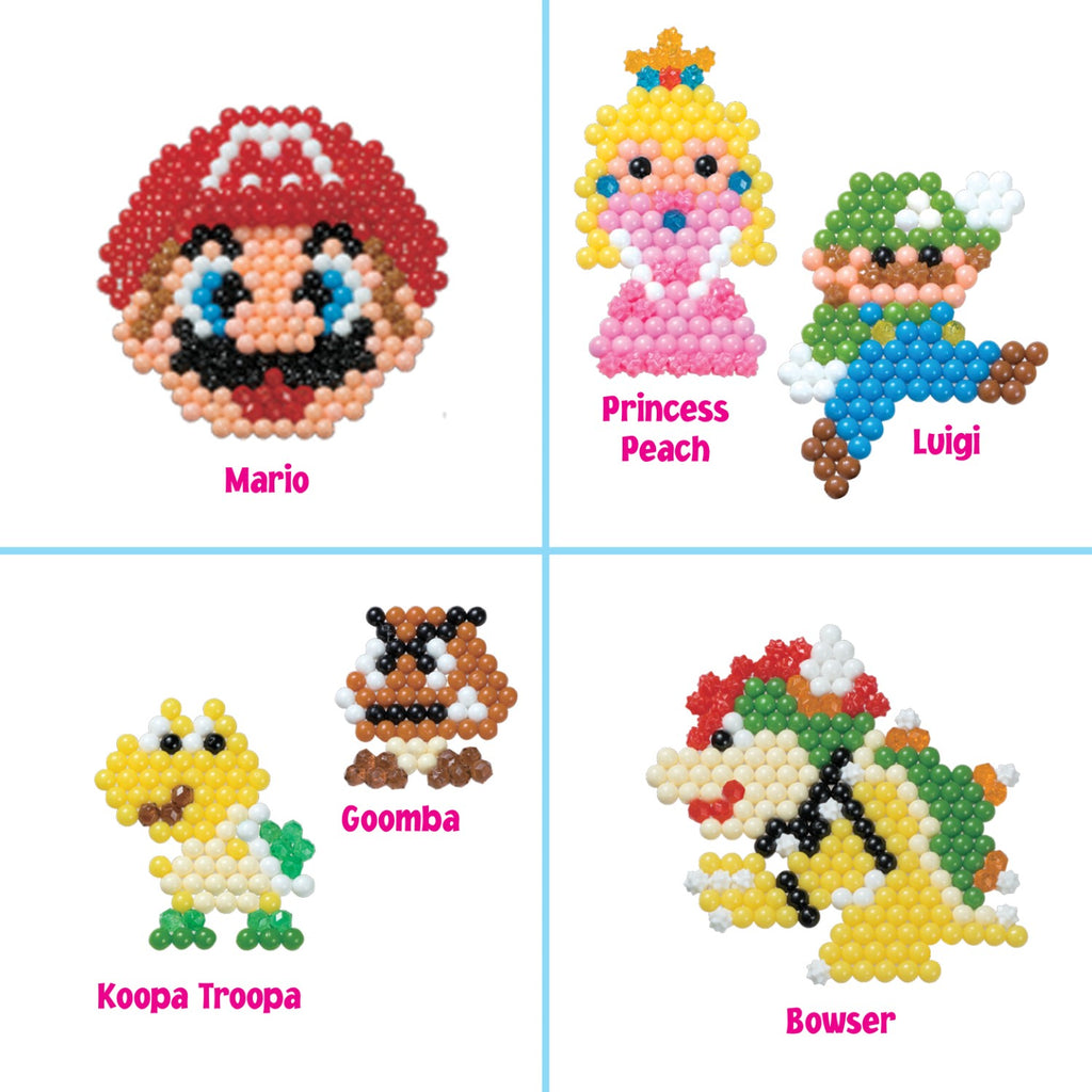 Aquabeads Boîte de Loisirs Créatifs Super Mario Ensemble Complet de Perles d'Eau 31774 (2 500 Perles)