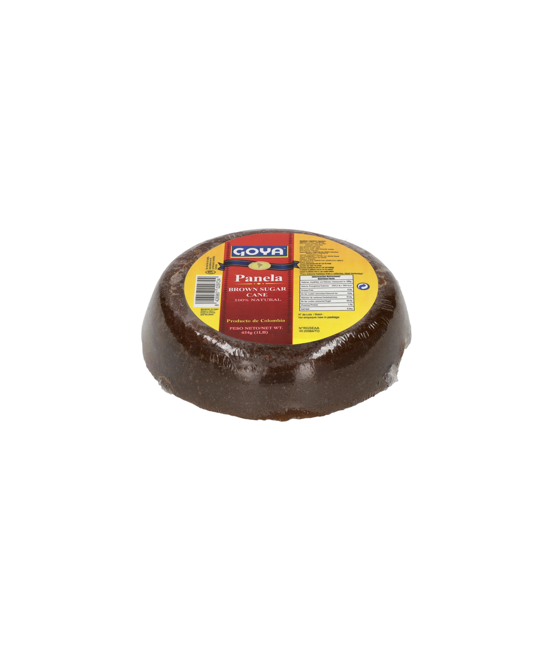Goya Panela Pain de sucre brun rond - 454 g