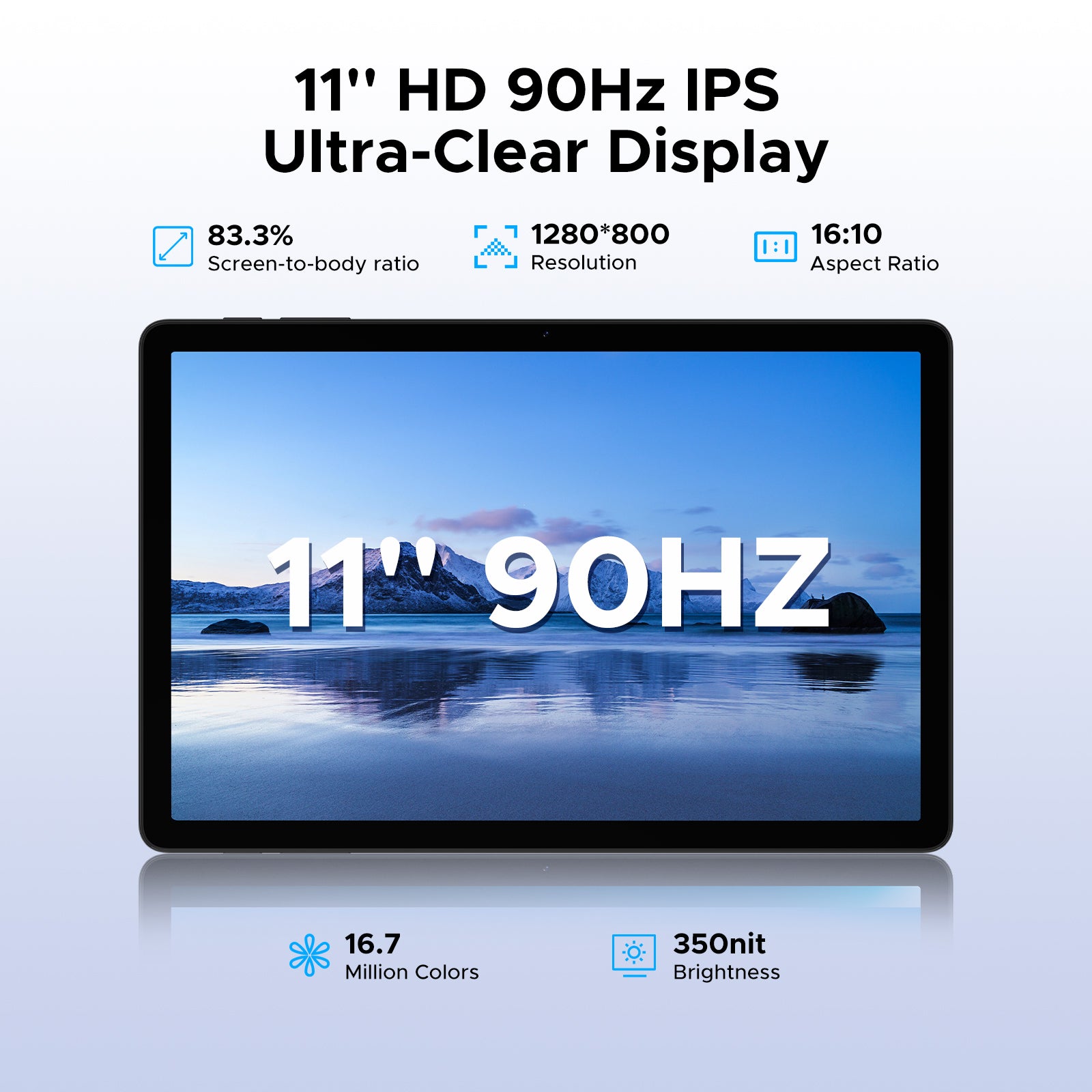 DOOGEE Tab G6 Tablette 11 pouces Android 15, 30 Go + 256 Go/2 To, 8000 mAh, T7250 huit cœurs, 4G LTE, double haut-parleur, Widevine L1, identification faciale, Bluetooth 5,0, Wi-Fi 5G, GPS, gris