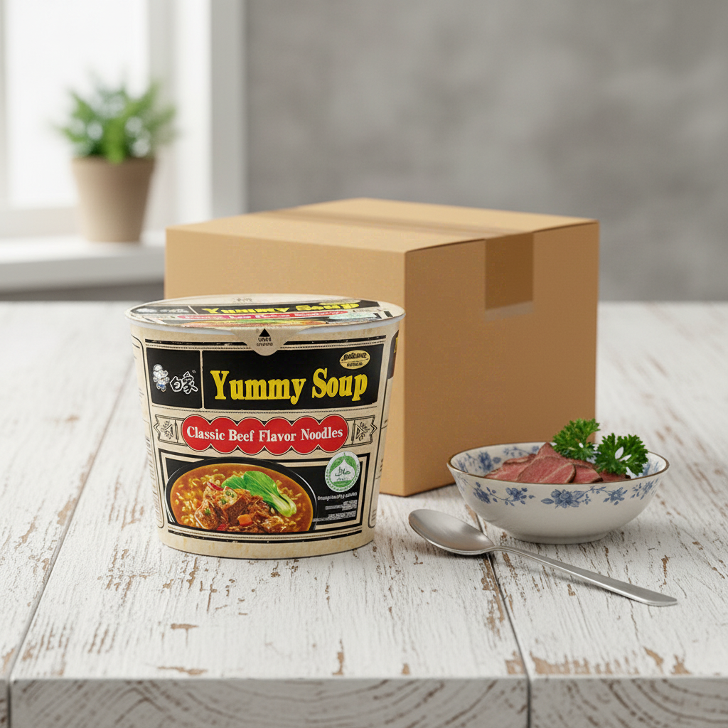 Bai Xiang Soupe de Nouilles au Bœuf Classique 12*105 g (Carton Entier)