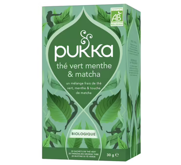 PUKKA Thé vert menthe & matcha - 20 sachets