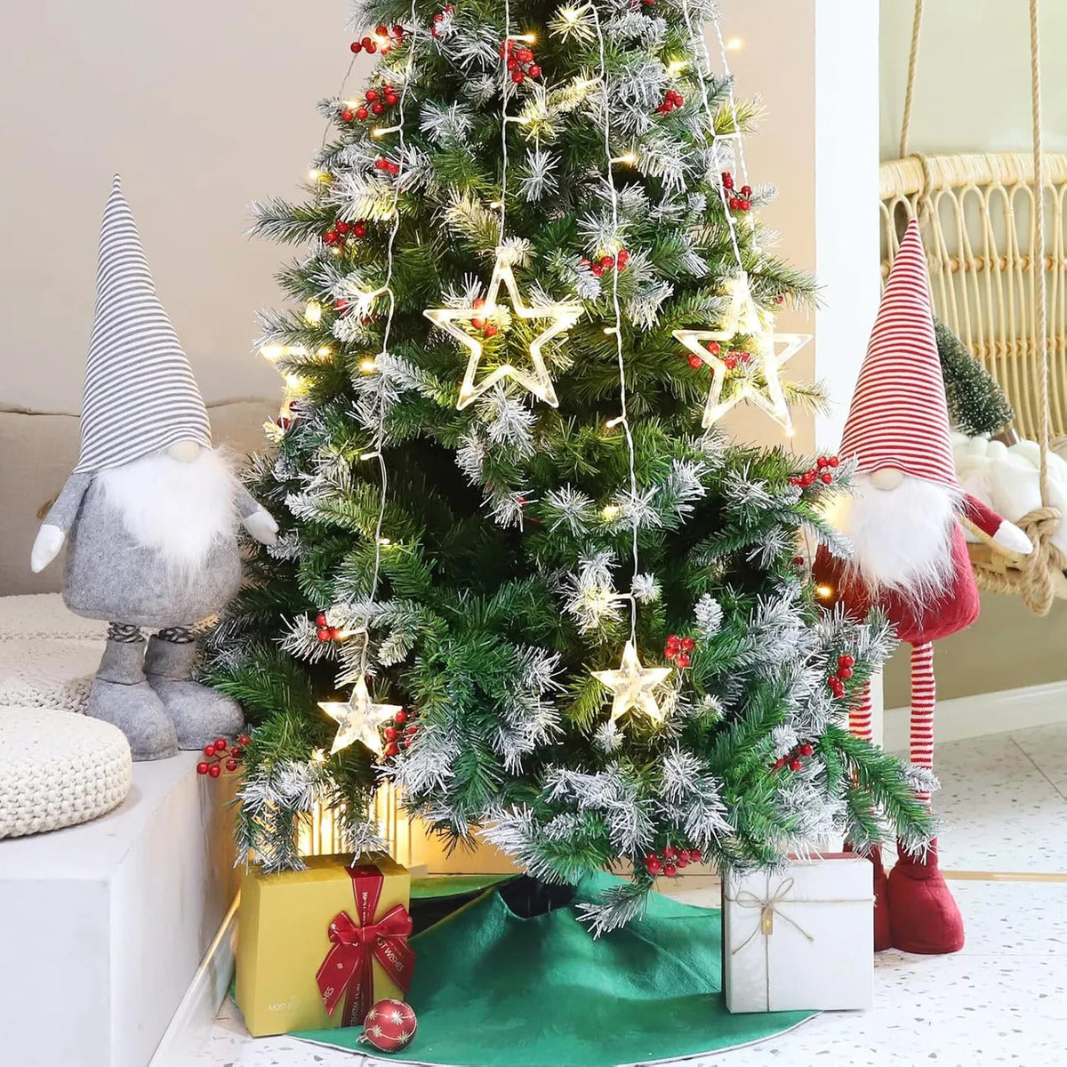 SALCAR Lutins de Noël pour décoration de Noël, 60-92 cm (jambes réglables pour extension de hauteur), figurines décoratives de gnomes, décorations de table, décorations de Noël