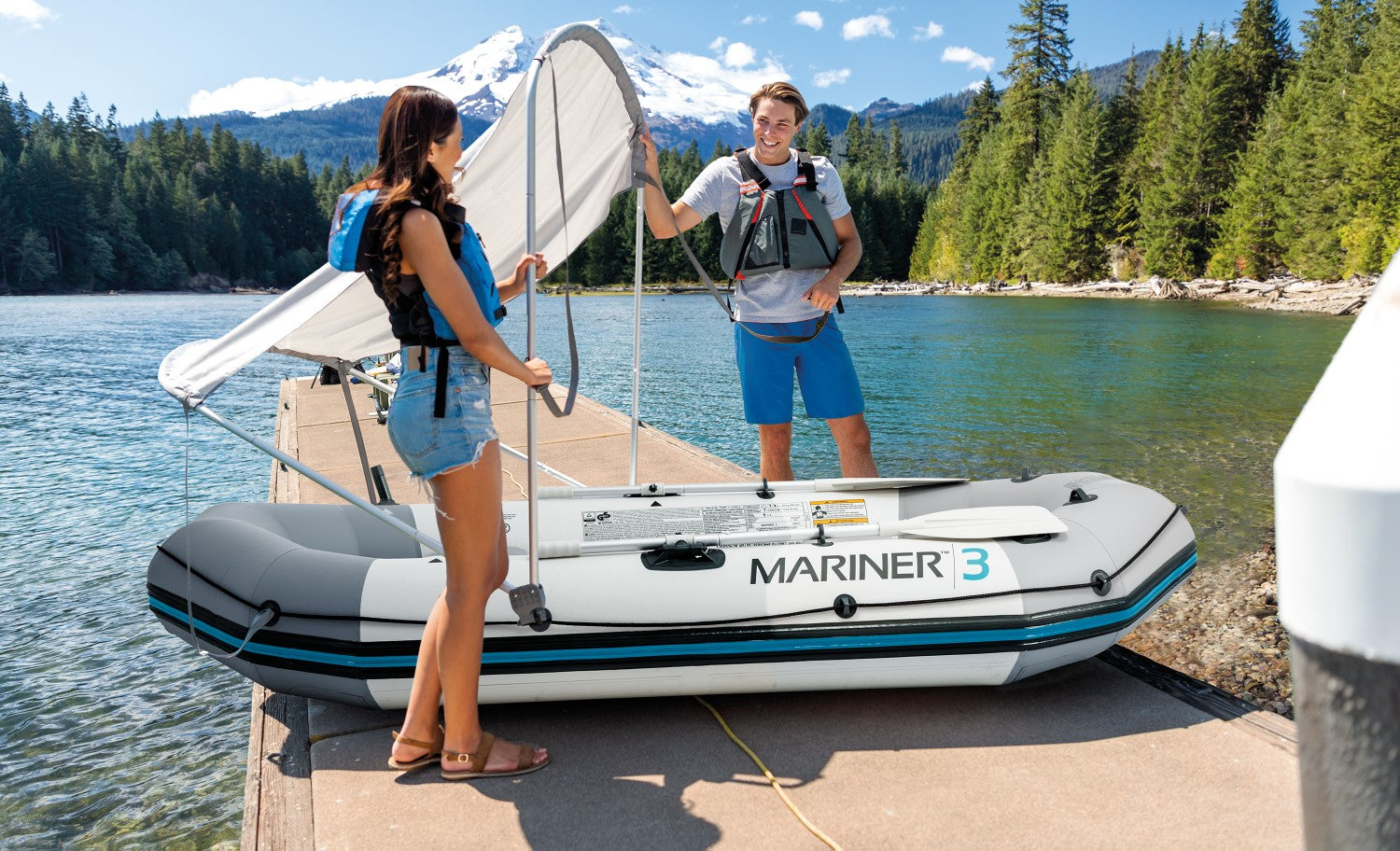 INTEX Auvent de bateau BIMINI