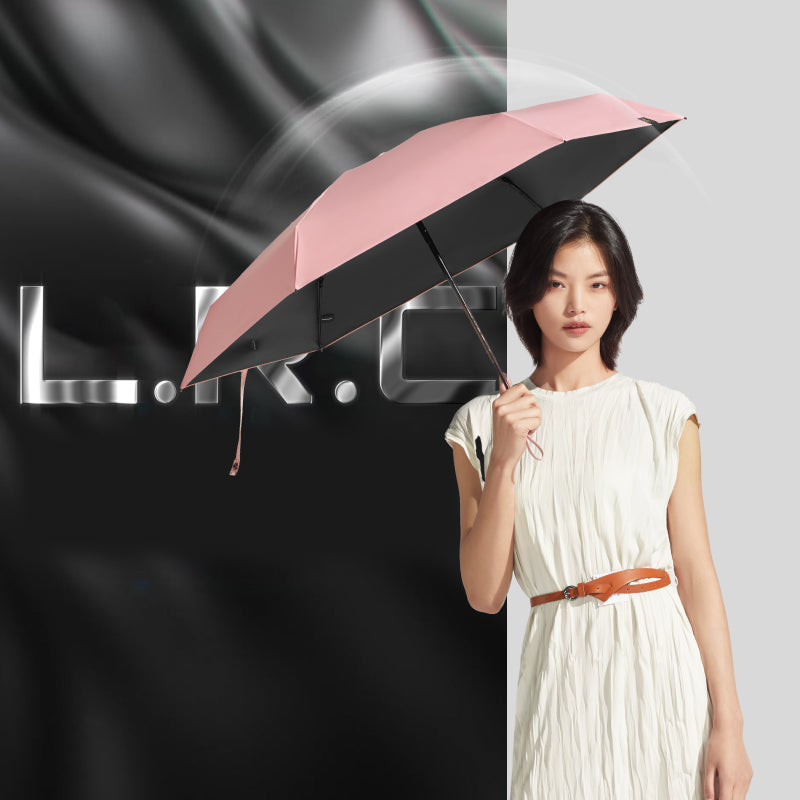 Beneunder BM525 Parapluie gel noir pliable en 5 Coupe-vent Imperméable Design capsule Léger pour trajets/voyages Lilas F Cadeau parfait pour couple