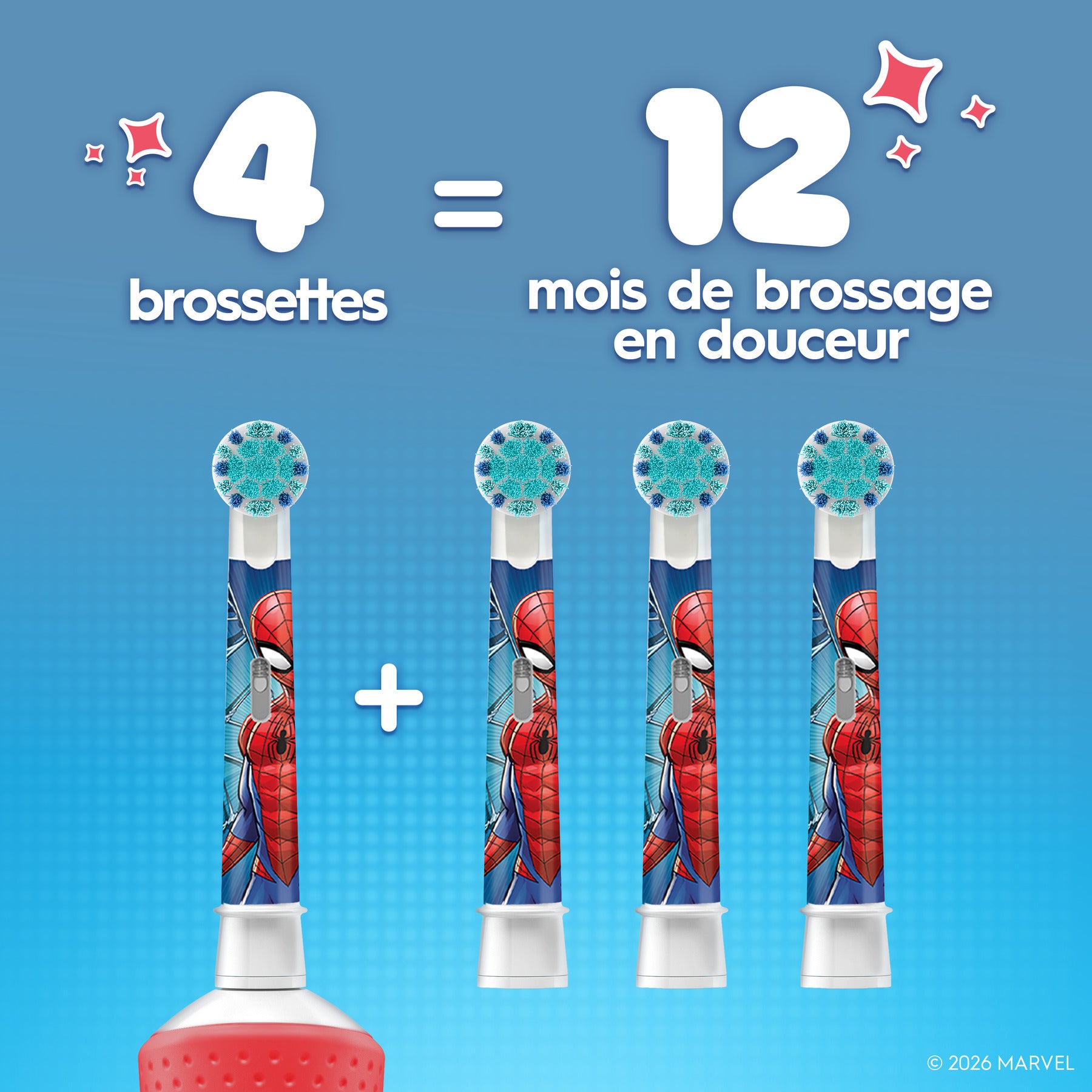 Oral-B Têtes de brosse Spider-Man x4