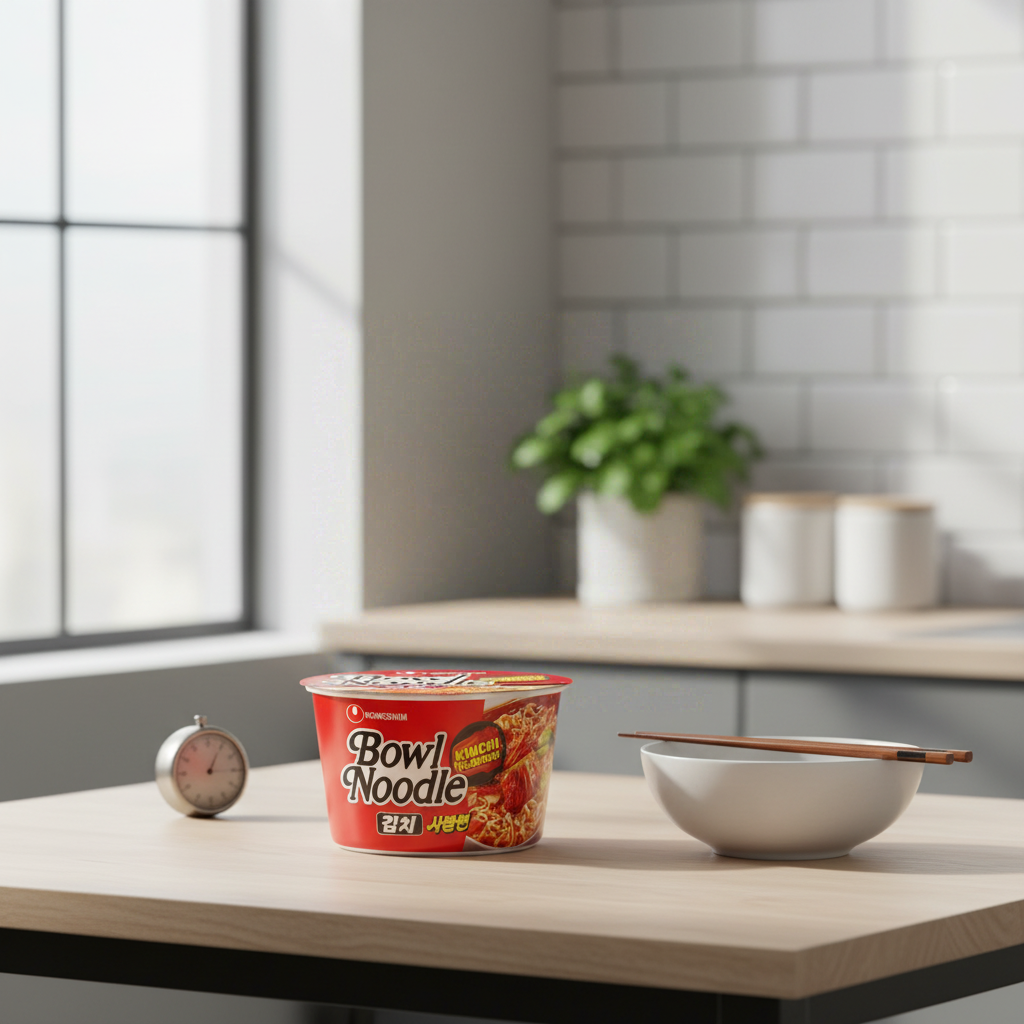 Nongshim Bol de nouilles instantanées Kimchi 12 x 100 g