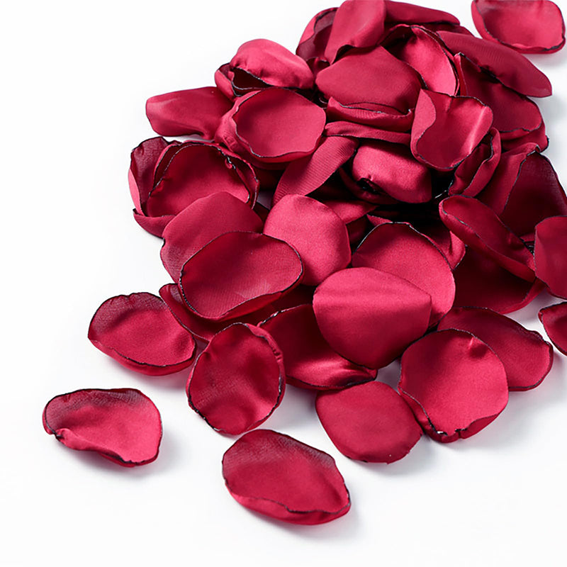 200 pièces 1,5 in / 3,8 cm pétales de fleurs artificielles pétales de fleurs de rose en soie pour la Saint-Valentin, pétales de fleurs à jeter lors du mariage, mariée, centre de table (rouge)