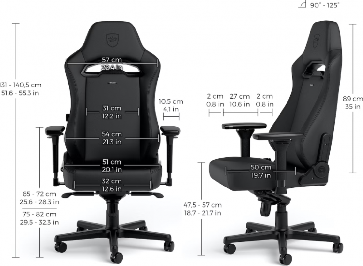 Fauteuil Noblechairs Hero ST Black Edition - Noir