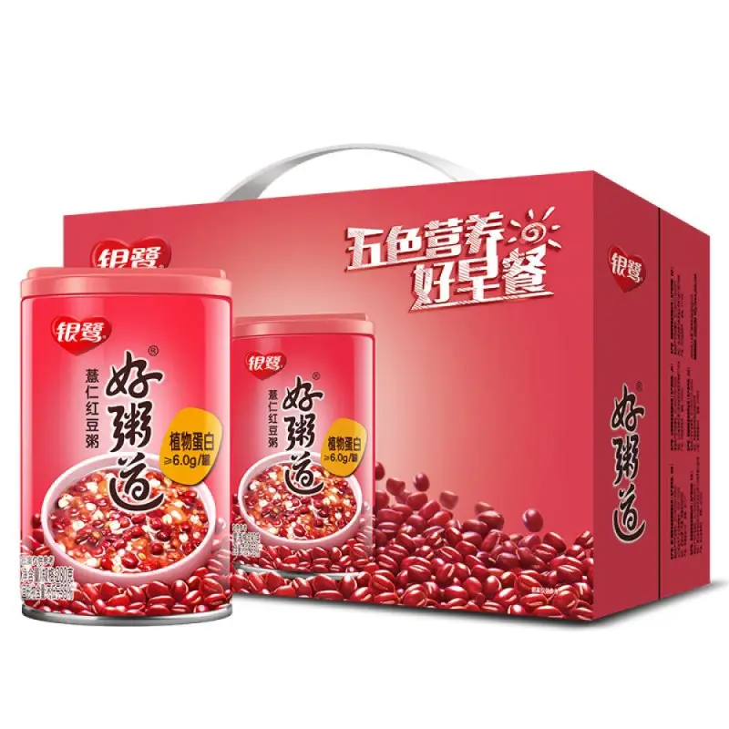 Yin Lu Haozhoudao Bouillie de Larmes de Job et Haricots Rouges 12 x 280 g