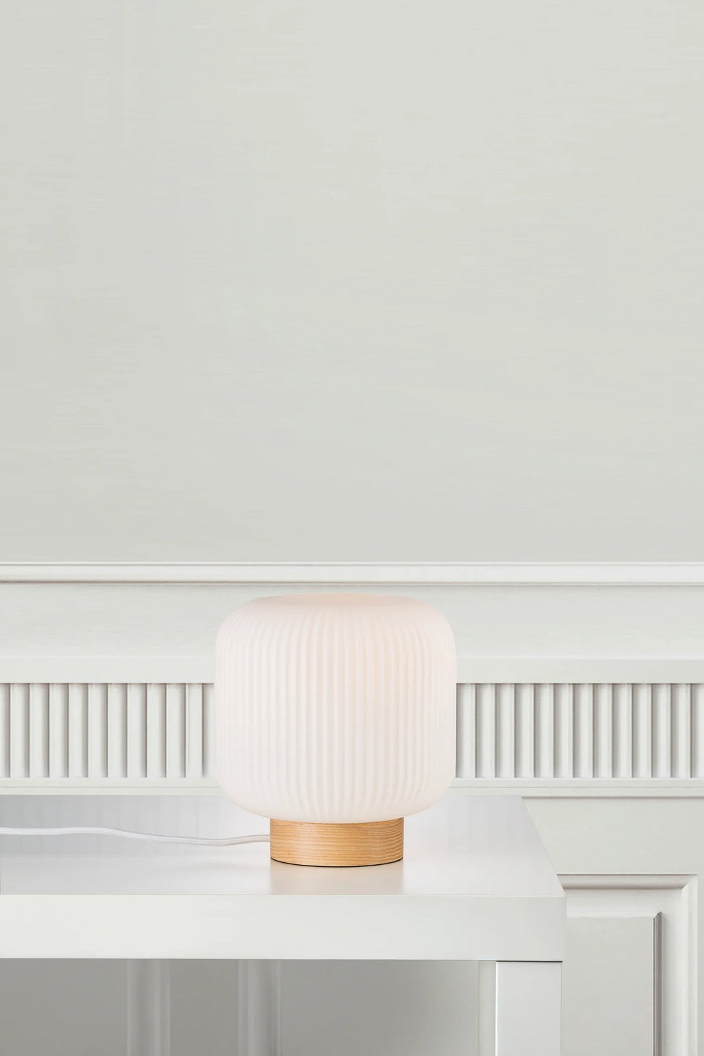 Lampe à poser MILFORD verre base bois IP20 E27 - Nordlux, Intérieur