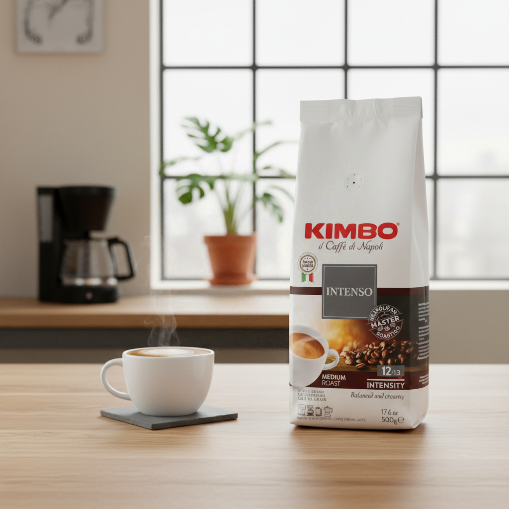 KIMBO Intenso Café en grains, intensité 12/13 - 500 g