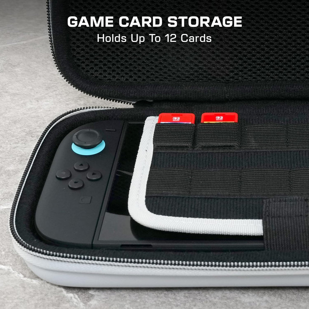 Turtle Beach Étui de Voyage Playtrek pour Switch et Switch 2 - Licence Officielle Nintendo - Stellar White