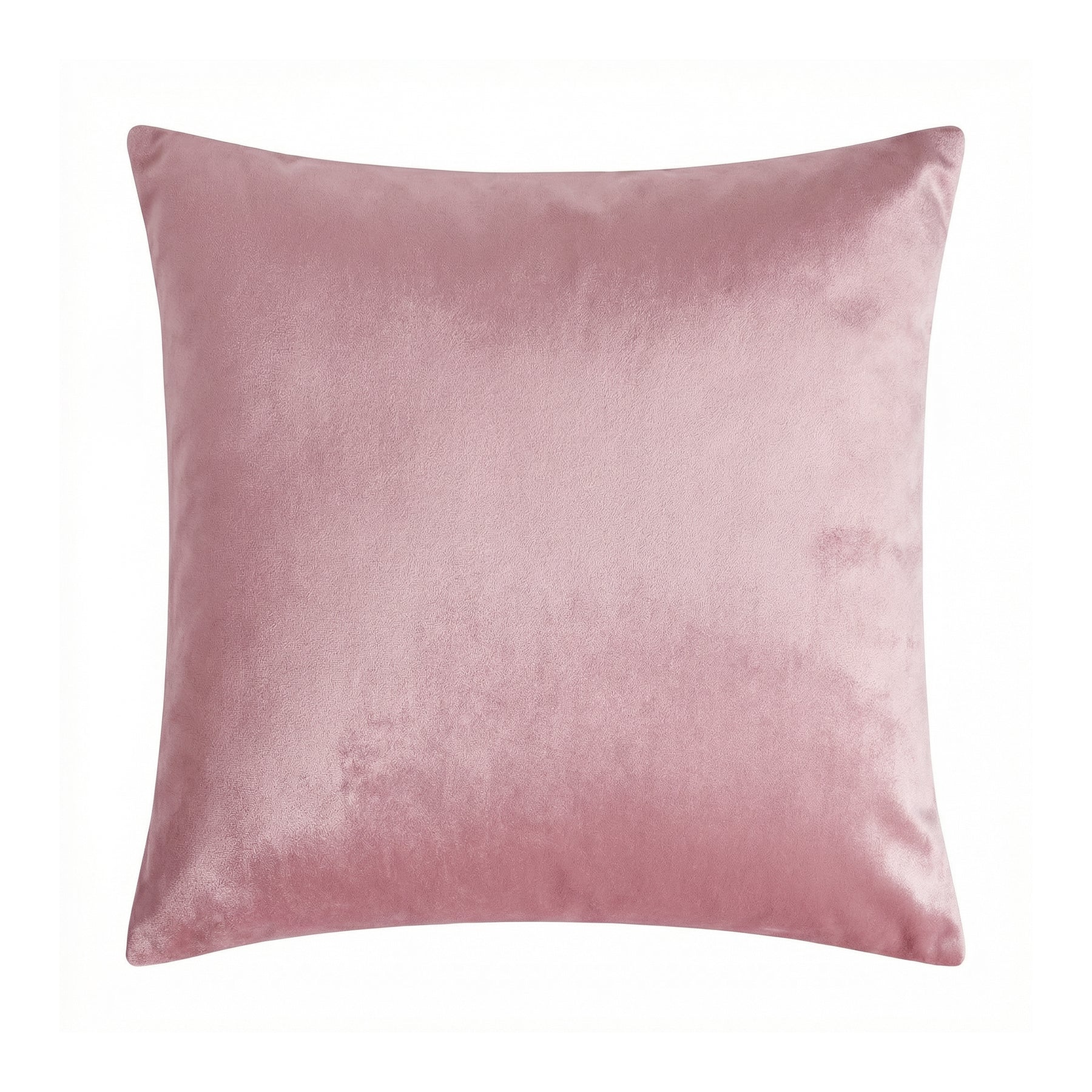 Deconovo housse de coussin en velours néerlandais, coloris rose, 50 x 50 cm, 1 pièce